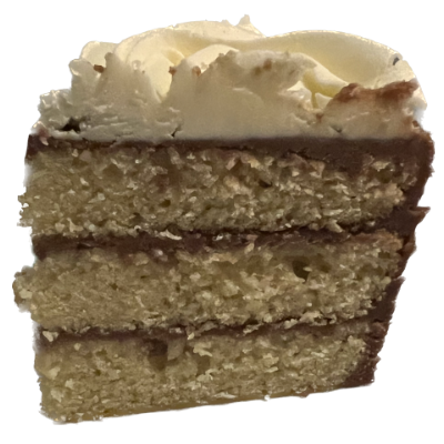 Triple layer birthday cake met chocolate/vanilla American buttercream