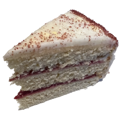 Triple layer cake met frambozenvulling