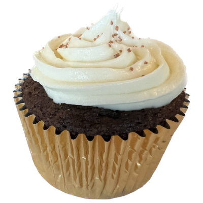 Chocolate cupcake met Philadelphia frosting